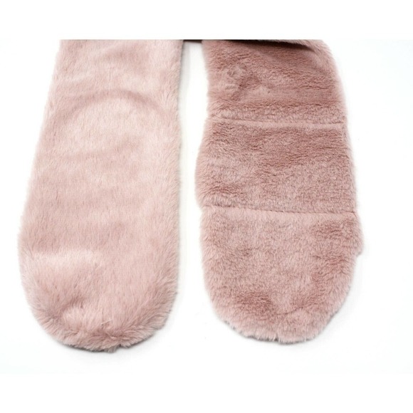 Plush Light Pink Cowl Neck Collar Style Scarf - Cozy Soft Velvet Feel - Hey Viv - Picture 3 of 5